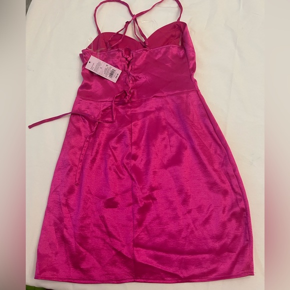 Wild fable satin corset dress pink size small new - Picture 5 of 7